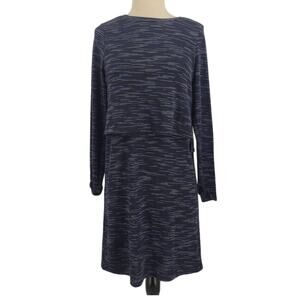 Topshop BLUE Split back Knit Dress